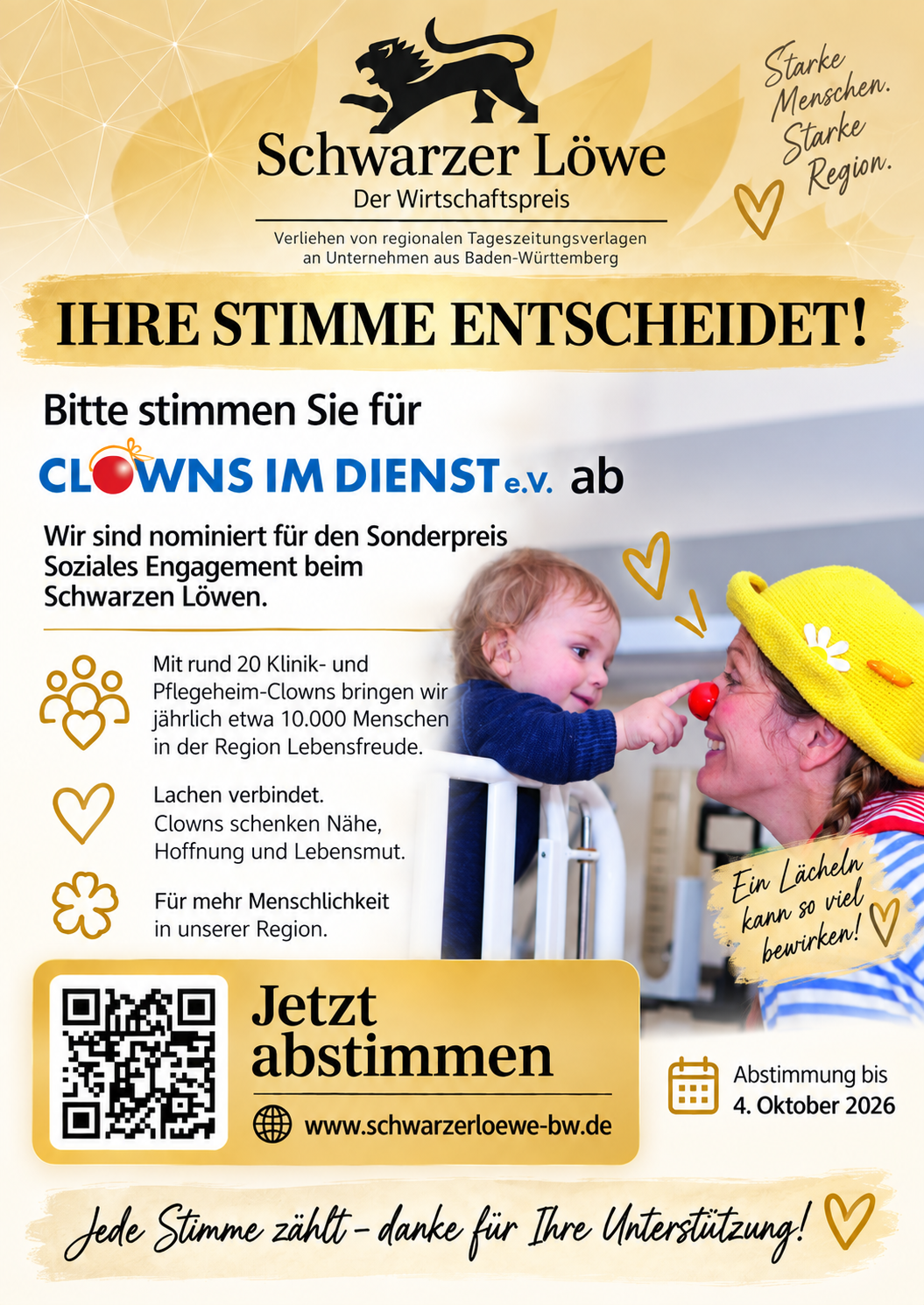 Wir sind nomiert und freuen uns über Ihre Stimme!