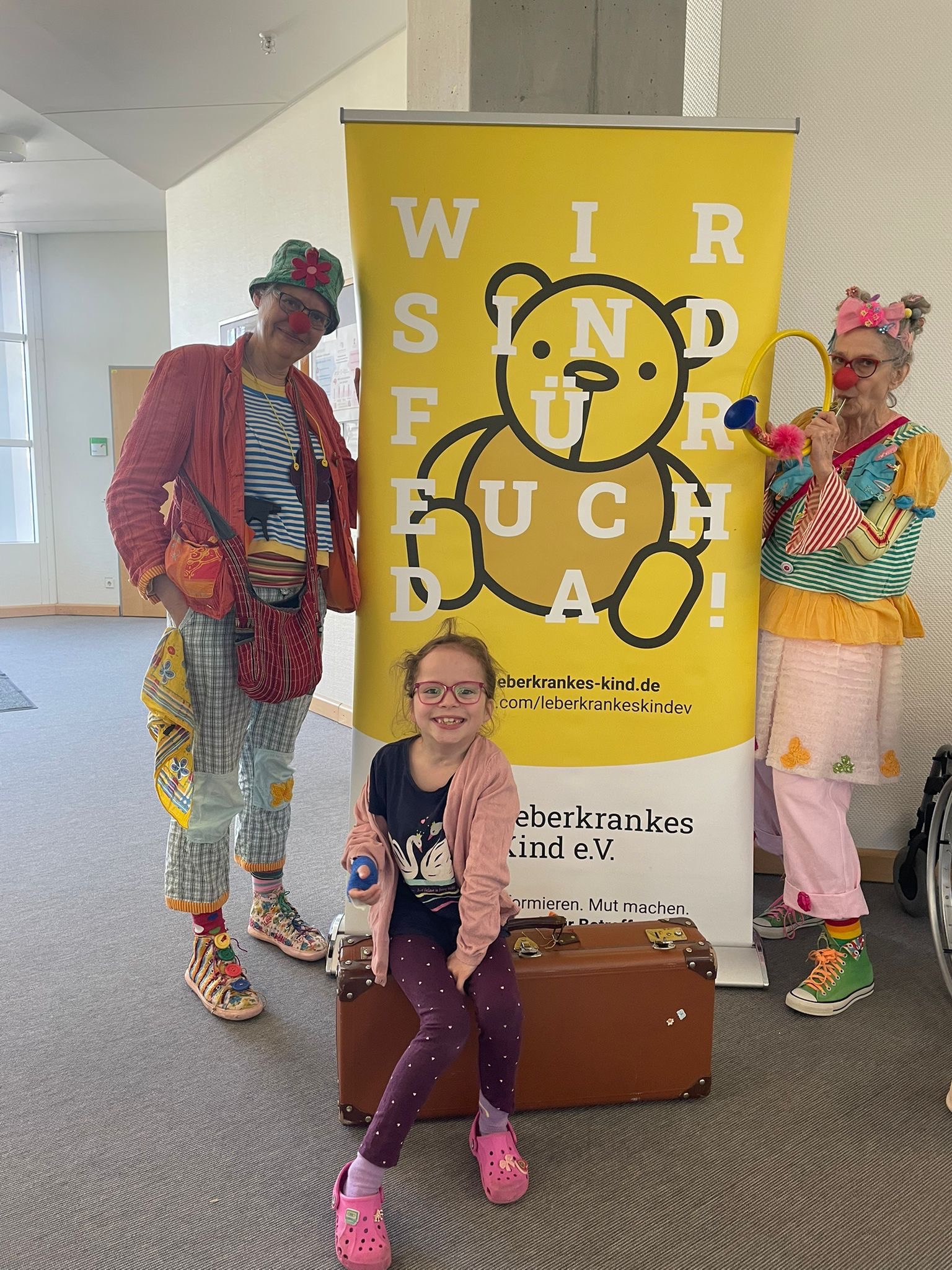 Beim Aktionstag für lebererkrankte Kinder in der Tübinger Kinderklinik